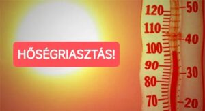 Hőségriasztás illusztráció